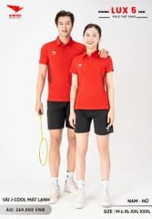 Áo Cầu Lông Pickleball Bóng Chuyền Hiwing Lux 5 Nam Nữ Màu Đỏ