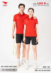 Áo Cầu Lông Pickleball Bóng Chuyền Hiwing Lux 5 Nam Nữ Màu Xanh Lý