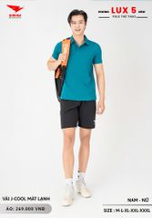 Áo Cầu Lông Pickleball Bóng Chuyền Hiwing Lux 5 Nam Nữ Màu Xanh Lý