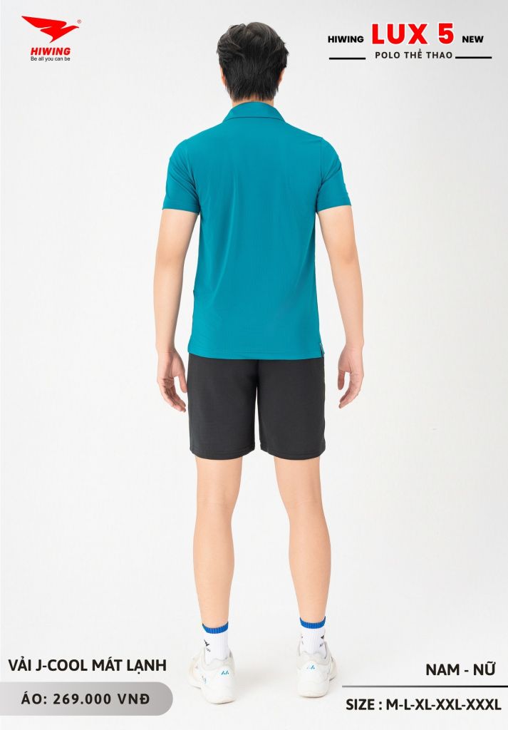 Áo Cầu Lông Pickleball Bóng Chuyền Hiwing Lux 5 Nam Nữ Màu Xanh Lý