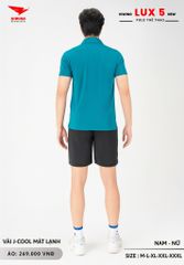Áo Cầu Lông Pickleball Bóng Chuyền Hiwing Lux 5 Nam Nữ Màu Xanh Lý