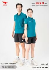 Áo Cầu Lông Pickleball Bóng Chuyền Hiwing Lux 5 Nam Nữ Màu Trắng
