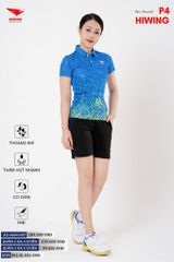 Áo Cầu Lông Pickleball Bóng Chuyền Hiwing P4 Nam Nữ Màu Xanh Than