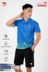 Áo Cầu Lông Pickleball Bóng Chuyền Hiwing P4 Nam Nữ Màu Xanh Da