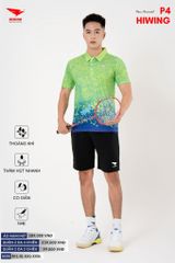 Áo Cầu Lông Pickleball Bóng Chuyền Hiwing P4 Nam Nữ Màu Xanh Lá
