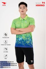 Áo Cầu Lông Pickleball Bóng Chuyền Hiwing P4 Nam Nữ Màu Xanh Lá