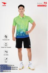 Áo Cầu Lông Pickleball Bóng Chuyền Hiwing P4 Nam Nữ Màu Xanh Lá