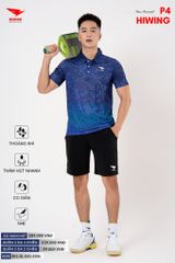 Áo Cầu Lông Pickleball Bóng Chuyền Hiwing P4 Nam Nữ Màu Xanh Than