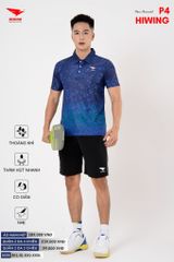 Áo Cầu Lông Pickleball Bóng Chuyền Hiwing P4 Nam Nữ Màu Xanh Da