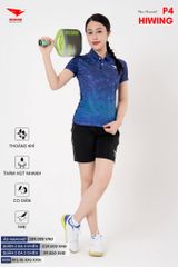 Áo Cầu Lông Pickleball Bóng Chuyền Hiwing P4 Nam Nữ Màu Xanh Than