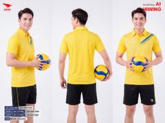 Áo Cầu Lông Pickleball Hiwing Cooling Fabric A1 Màu Vàng New 2025