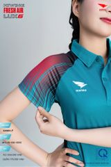 Áo Cầu Lông Pickleball HIWING FRESH AIR LUX6 Nam Nữ Màu Xanh Lý