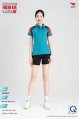 Áo Cầu Lông Pickleball HIWING FRESH AIR LUX6 Nam Nữ Màu Xanh Lý