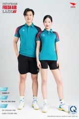 Áo Cầu Lông Pickleball HIWING FRESH AIR LUX6 Nam Nữ Màu Xanh Lý