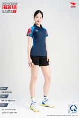 Áo Cầu Lông Pickleball HIWING FRESH AIR LUX6 Nam Nữ Màu Xanh Đỏ