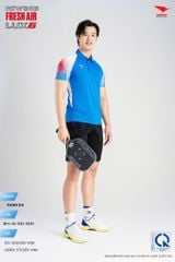 Áo Cầu Lông Pickleball HIWING FRESH AIR LUX6 Nam Nữ Màu Xanh Da