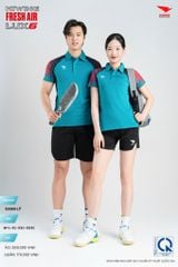 Áo Cầu Lông Pickleball HIWING FRESH AIR LUX6 Nam Nữ Màu Xanh Lý