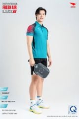 Áo Cầu Lông Pickleball HIWING FRESH AIR LUX6 Nam Nữ Màu Xanh Lý