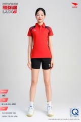 Áo Cầu Lông Pickleball HIWING FRESH AIR LUX6 Nam Nữ Màu Xanh Đỏ