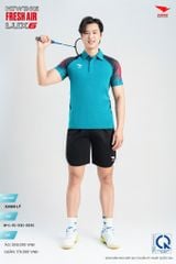 Áo Cầu Lông Pickleball HIWING FRESH AIR LUX6 Nam Nữ Màu Xanh Lý