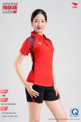 Áo Cầu Lông Pickleball HIWING FRESH AIR LUX6 Nam Nữ Màu Xanh Đỏ