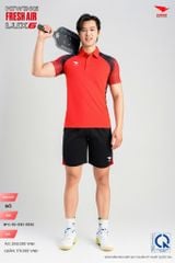 Áo Cầu Lông Pickleball HIWING FRESH AIR LUX6 Nam Nữ Màu Xanh Đỏ