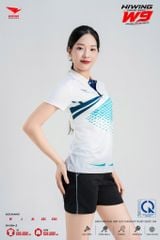 Áo Pickleball Cầu Lông Hiwing Cooling Fabric W9 Nam Nữ Màu Trắng