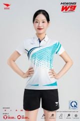 Áo Pickleball Cầu Lông Hiwing Cooling Fabric W9 Nam Nữ Màu Trắng