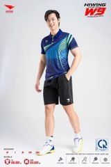 Áo Pickleball Cầu Lông Hiwing Cooling Fabric W9 Nam Nữ Màu Xanh Navy