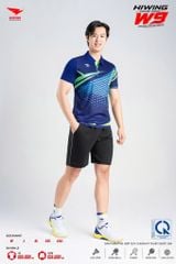 Áo Pickleball Cầu Lông Hiwing Cooling Fabric W9 Nam Nữ Màu Xanh Navy