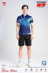 Áo Pickleball Cầu Lông Hiwing Cooling Fabric W9 Nam Nữ Màu Xanh Navy