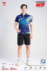 Áo Pickleball Cầu Lông Hiwing Cooling Fabric W9 Nam Nữ Màu Xanh Navy