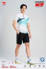 Áo Pickleball Cầu Lông Hiwing Cooling Fabric W9 Nam Nữ Màu Trắng