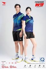 Áo Pickleball Cầu Lông Hiwing Cooling Fabric W9 Nam Nữ Màu Xanh Navy