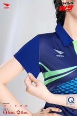 Áo Pickleball Cầu Lông Hiwing Cooling Fabric W9 Nam Nữ Màu Xanh Navy