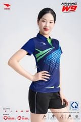 Áo Pickleball Cầu Lông Hiwing Cooling Fabric W9 Nam Nữ Màu Xanh Navy