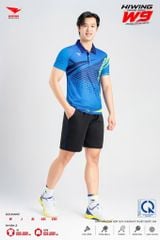 Áo Pickleball Cầu Lông Hiwing Cooling Fabric W9 Nam Nữ Màu Xanh Dương