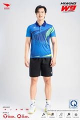 Áo Pickleball Cầu Lông Hiwing Cooling Fabric W9 Nam Nữ Màu Xanh Dương