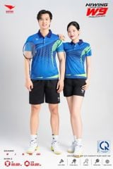 Áo Pickleball Cầu Lông Hiwing Cooling Fabric W9 Nam Nữ Màu Xanh Dương