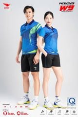 Áo Pickleball Cầu Lông Hiwing Cooling Fabric W9 Nam Nữ Màu Xanh Dương