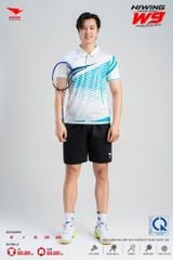 Áo Pickleball Cầu Lông Hiwing Cooling Fabric W9 Nam Nữ Màu Trắng