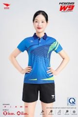 Áo Pickleball Cầu Lông Hiwing Cooling Fabric W9 Nam Nữ Màu Xanh Dương