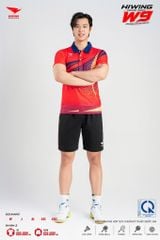 Áo Pickleball Cầu Lông Hiwing Cooling Fabric W9 Nam Nữ Màu Trắng