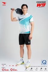 Áo Pickleball Cầu Lông Hiwing Cooling Fabric W9 Nam Nữ Màu Trắng