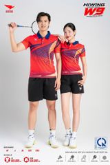 Áo Pickleball Cầu Lông Hiwing Cooling Fabric W9 Nam Nữ Màu Đỏ