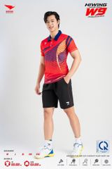 Áo Pickleball Cầu Lông Hiwing Cooling Fabric W9 Nam Nữ Màu Đỏ
