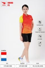 Áo Pickleball, Cầu Lông Hiwing P3 –  Màu Đỏ