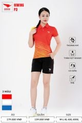 Áo Pickleball, Cầu Lông Hiwing P3 –  Màu Đỏ