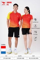 Áo Pickleball, Cầu Lông Hiwing P3 –  Màu Đỏ