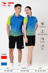 Áo Pickleball, Cầu Lông Hiwing P3 –  Màu Xanh